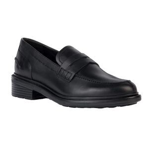Geox Womens/Ladies Walk Pleasure Leather Moccasins / Black
